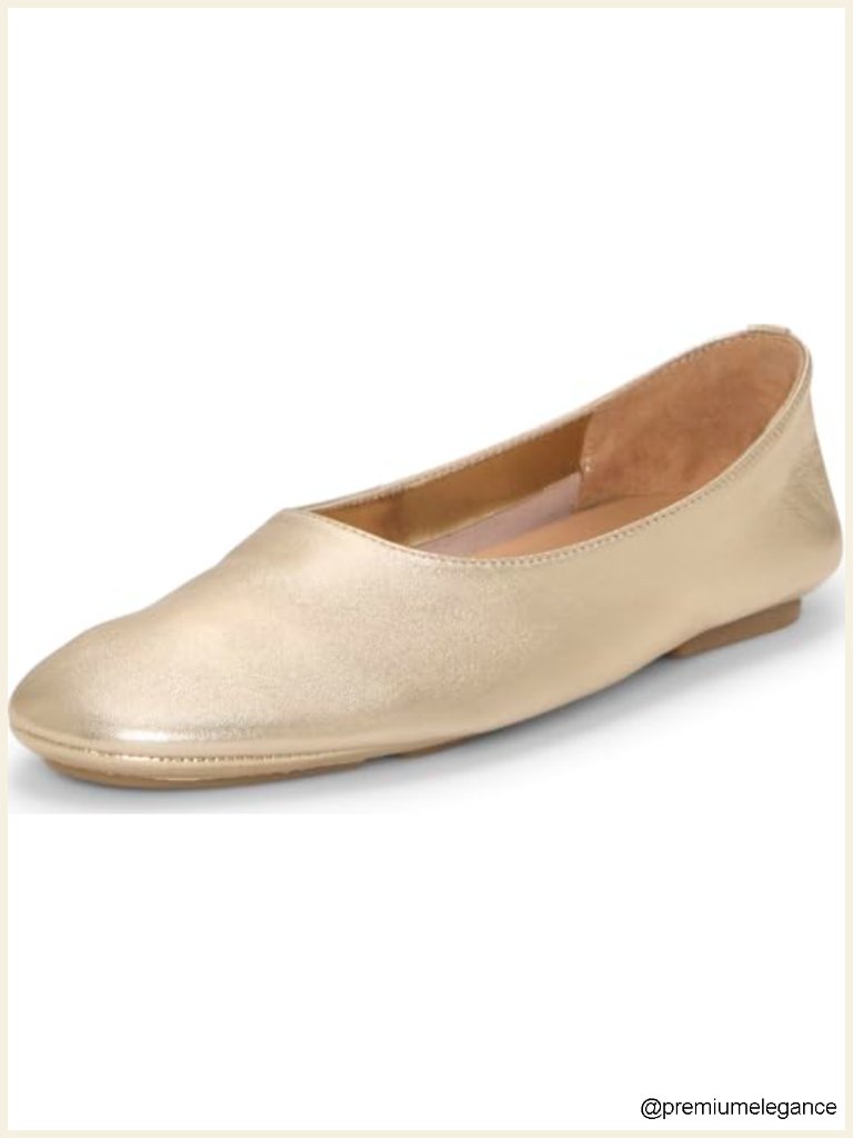 Vince Camuto Catisha Ballet Flat - Leather Almond Toe Slip-On